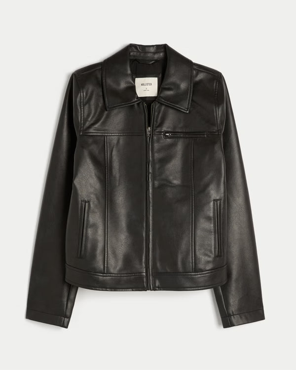 Hollister - Faux Leather Jacket
