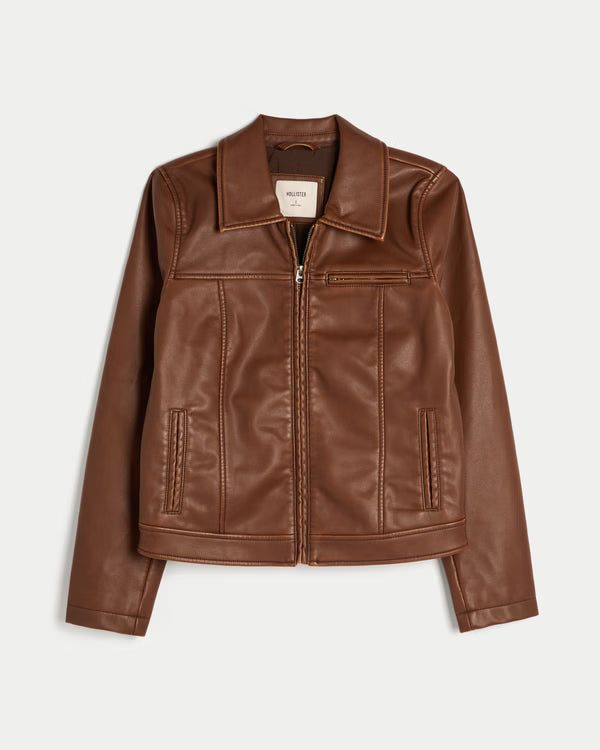Hollister - Faux Leather Jacket