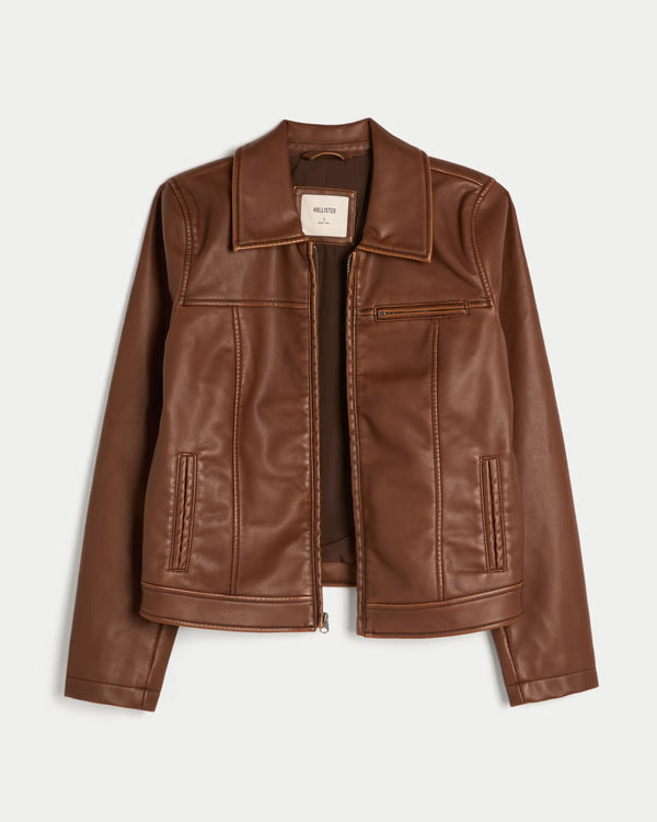 Hollister - Faux Leather Jacket