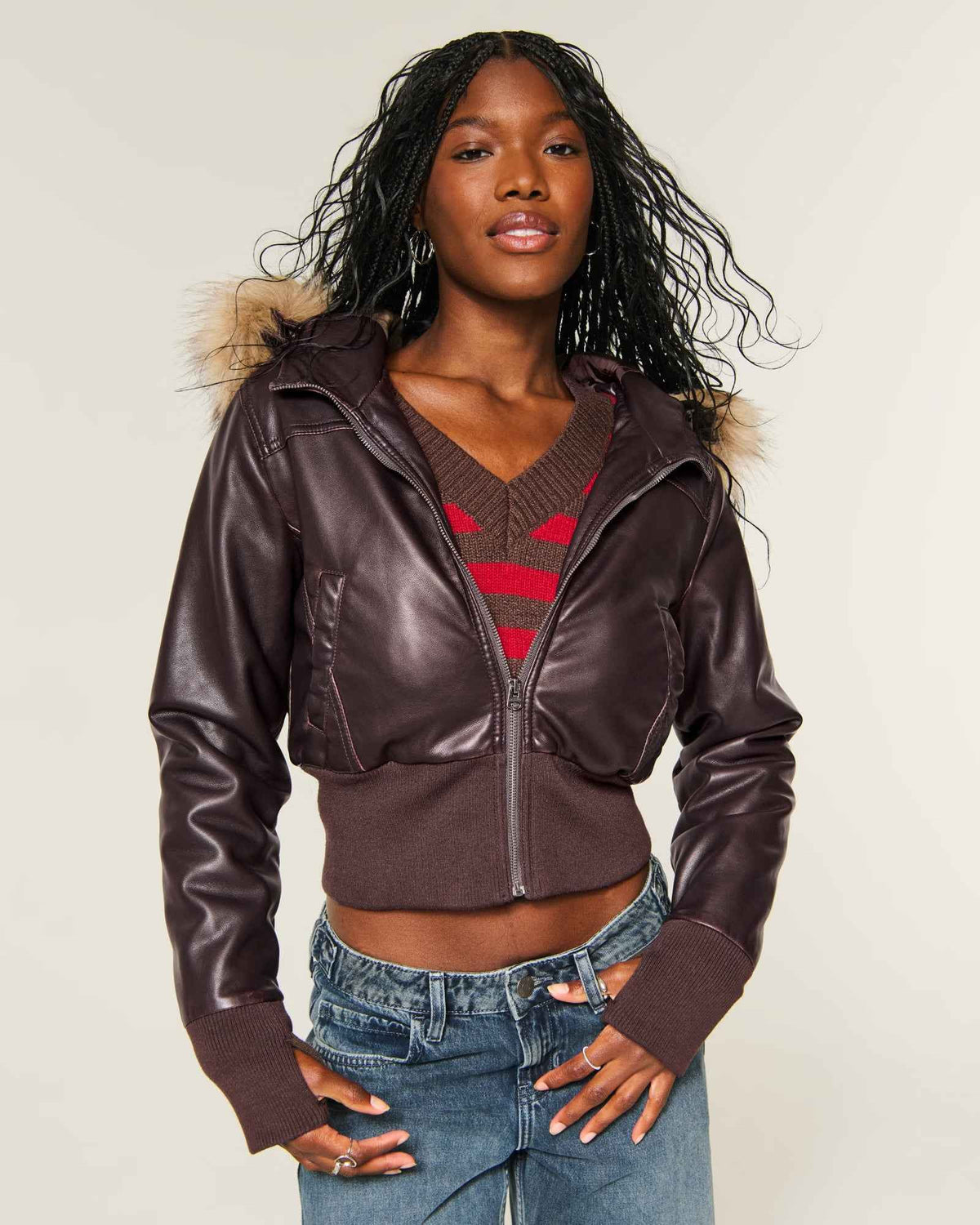 Hollister - Peyton Faux Leather Jacket