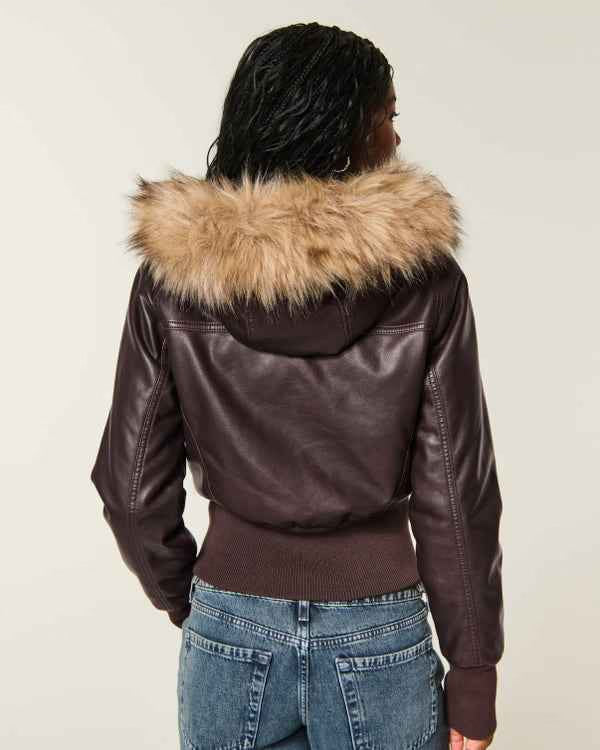 Hollister - Peyton Faux Leather Jacket