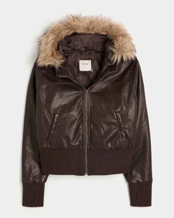Hollister - Peyton Faux Leather Jacket