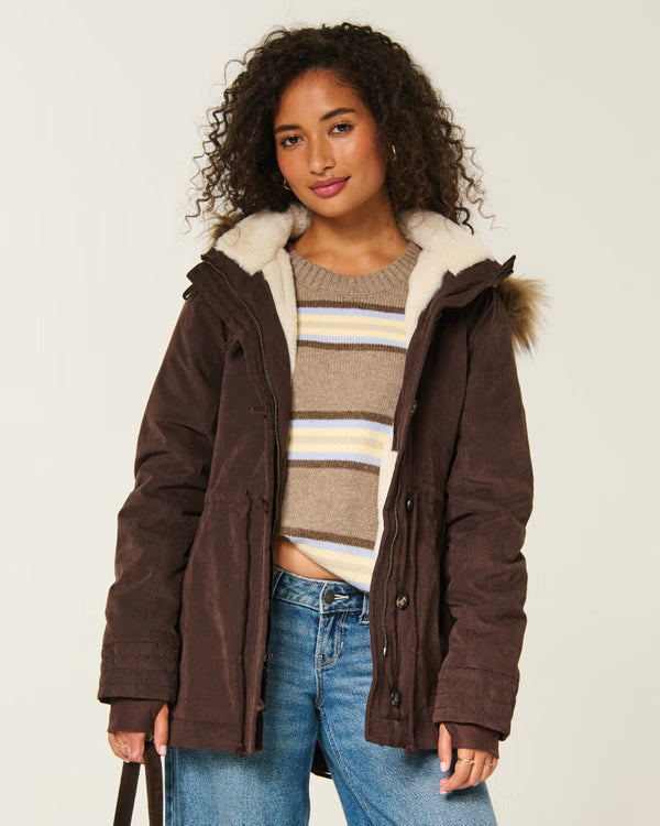 Hollister - Faux Fur-Lined Parka