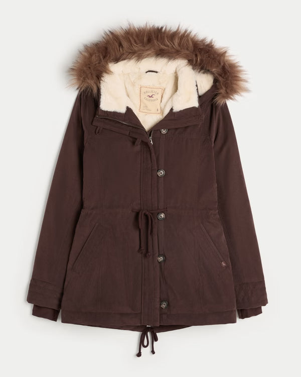Hollister - Faux Fur-Lined Parka