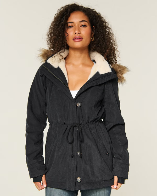 Hollister - Faux Fur-Lined Parka