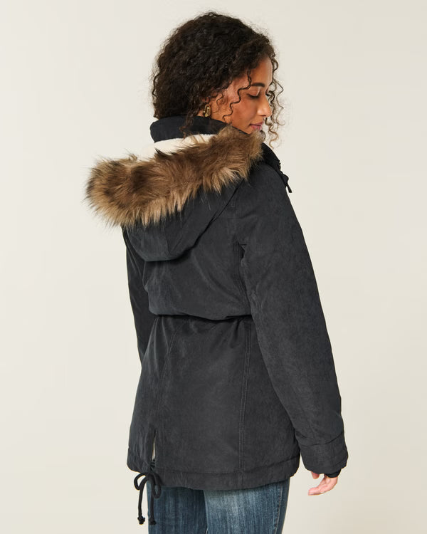 Hollister - Faux Fur-Lined Parka