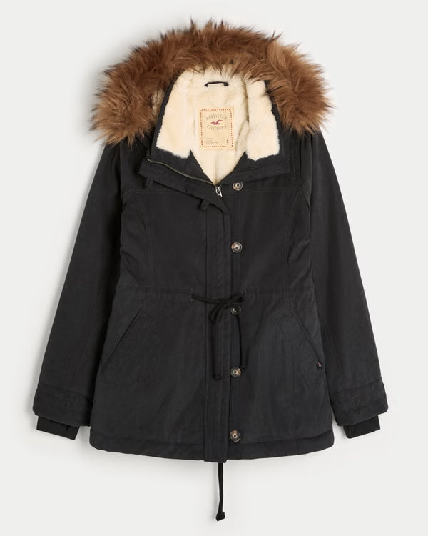Hollister - Faux Fur-Lined Parka