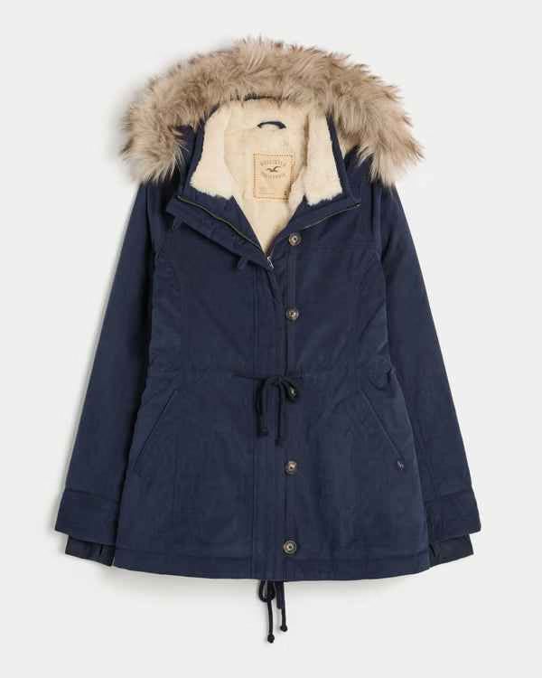 Hollister - Faux Fur-Lined Parka