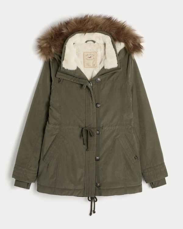 Hollister - Faux Fur-Lined Parka
