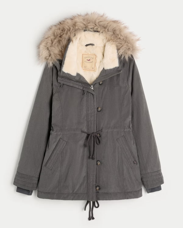 Hollister - Faux Fur-Lined Parka