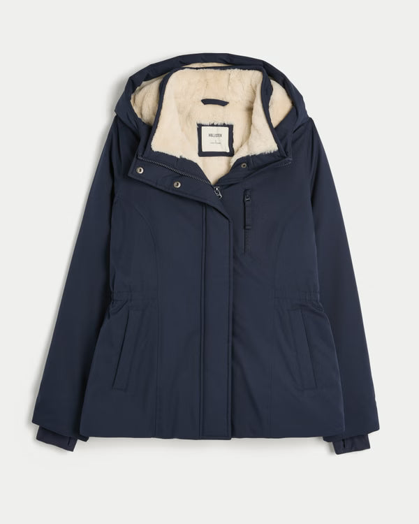 Hollister - Faux Fur Lined All Weather Jacket