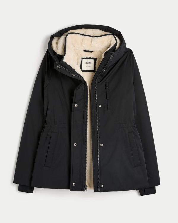 Hollister - Faux Fur Lined All Weather Jacket