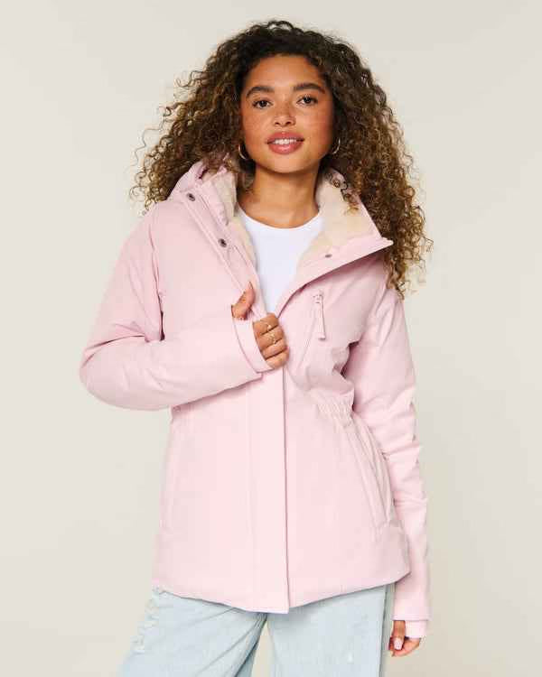 Hollister - Faux Fur Lined All Weather Jacket