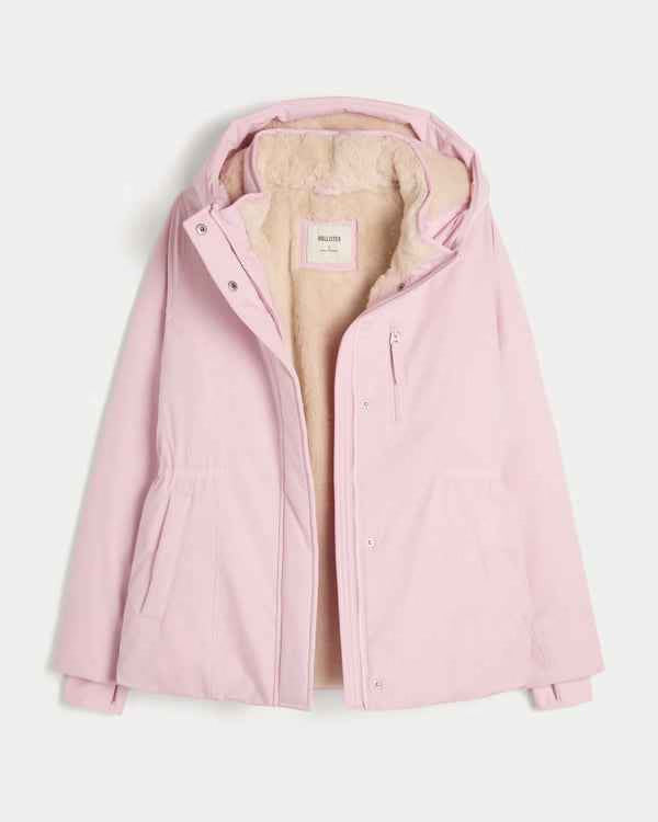 Hollister - Faux Fur Lined All Weather Jacket