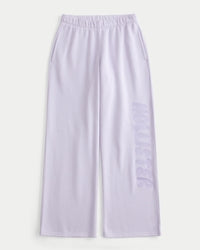 Wide-Leg Logo Sweatpants