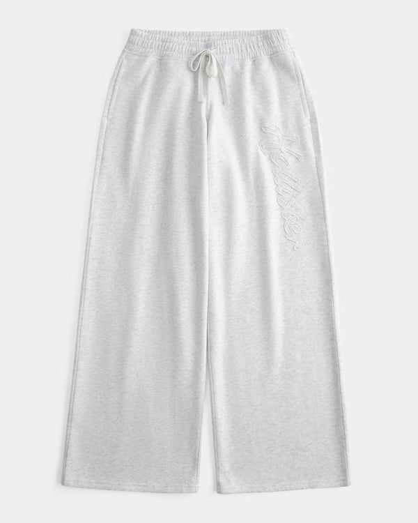 Hollister - Low-Rise Logo Graphic Baggy Sweatpants