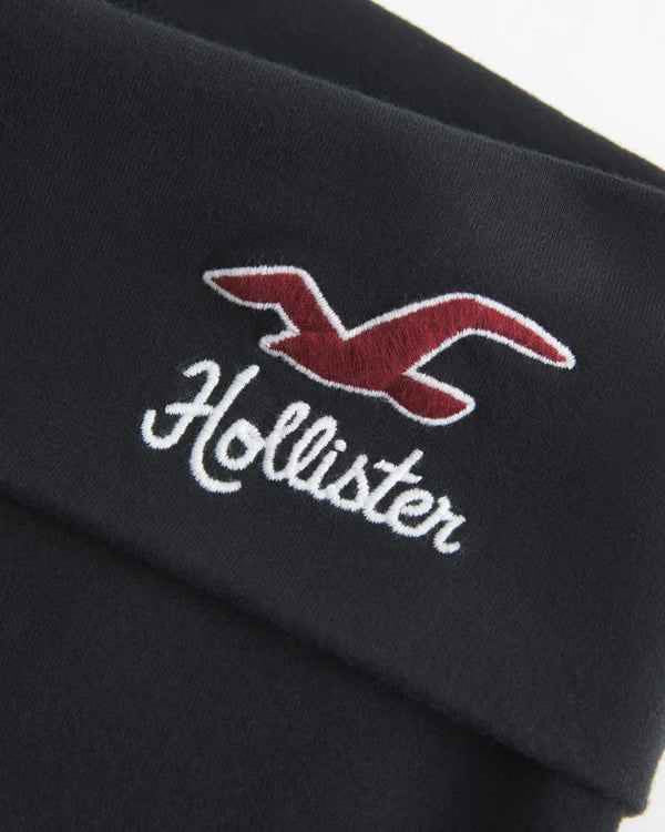 Hollister - Knit Foldover Waist Logo Flare Pants