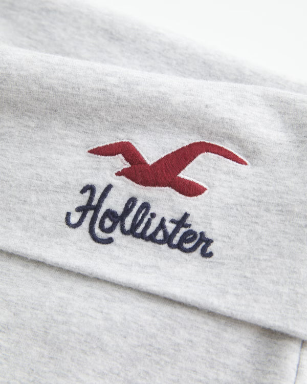Hollister - Knit Foldover Waist Logo Flare Pants