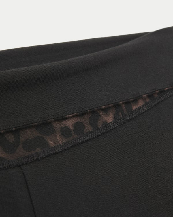 Hollister - Hollister Callie Reversible Knit Foldover Waist Wide-Leg Pants