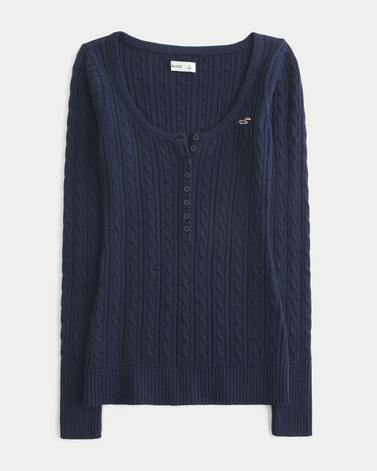 Hollister - Cable Knit Icon Henley