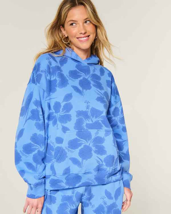 Hollister - Feel Good Oversized Striped Hoodie