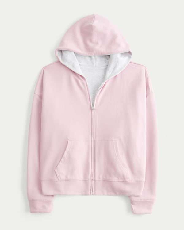 Hollister - Hollister Feel Good Reversible Zip-Up Hoodie
