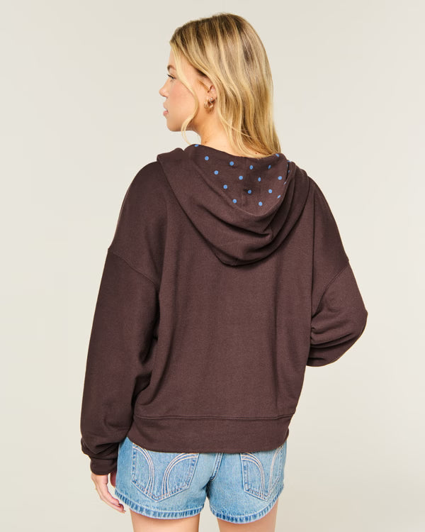 Hollister - Hollister Feel Good Reversible Zip-Up Hoodie