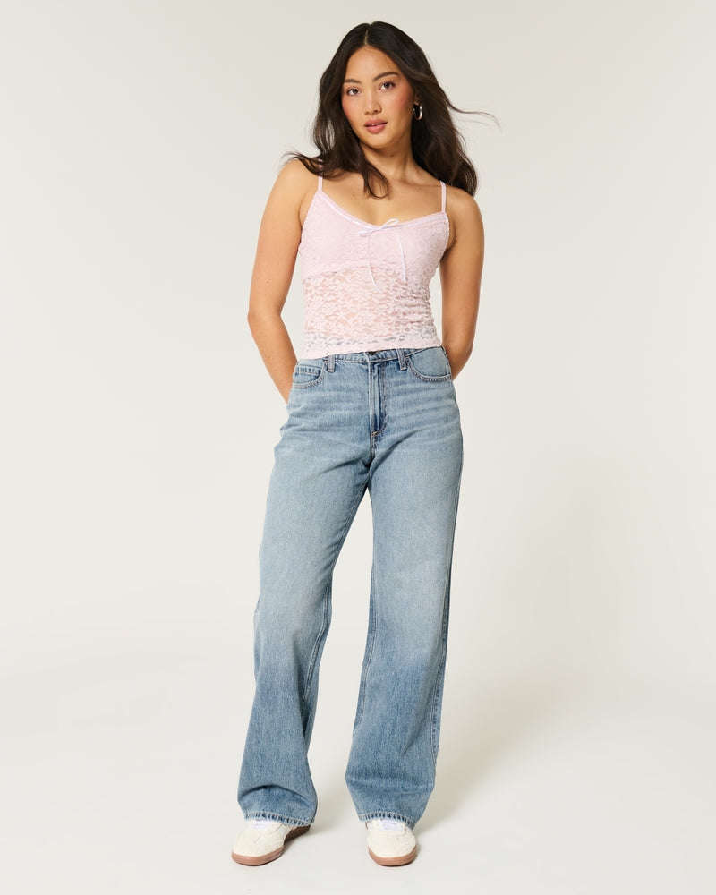 Hollister - Curvy High-Rise Baggy Jeans - Brandatak Store