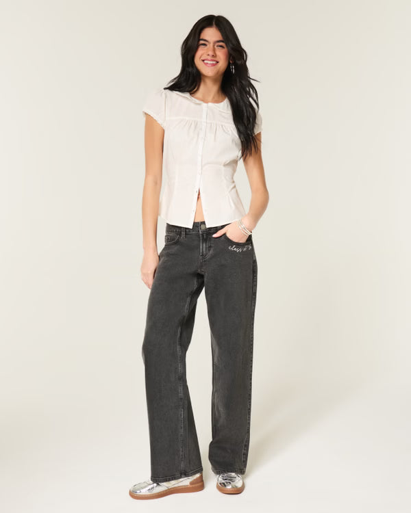 Hollister - Low-Rise Baggy Jeans