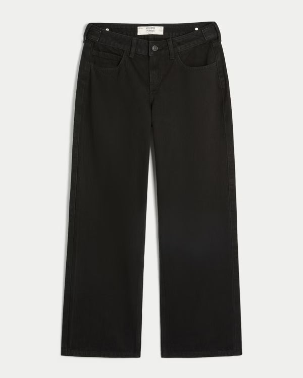 Hollister - Andi Adjustable Waist Low-Rise Baggy Jeans