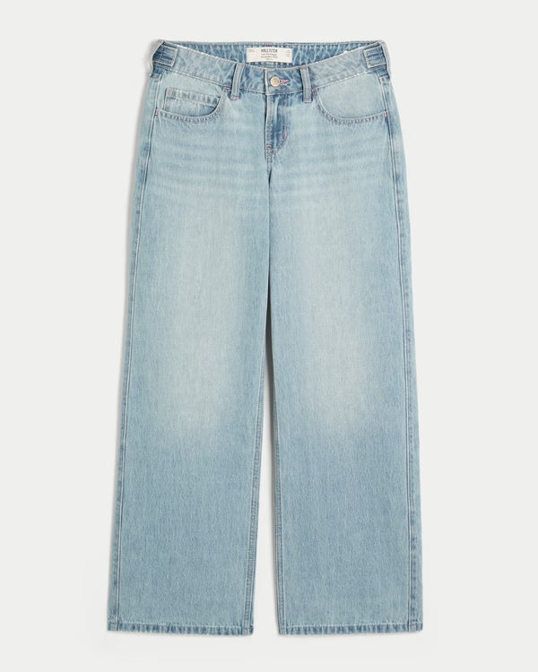Hollister - Andi Adjustable Waist Low-Rise Baggy Jeans