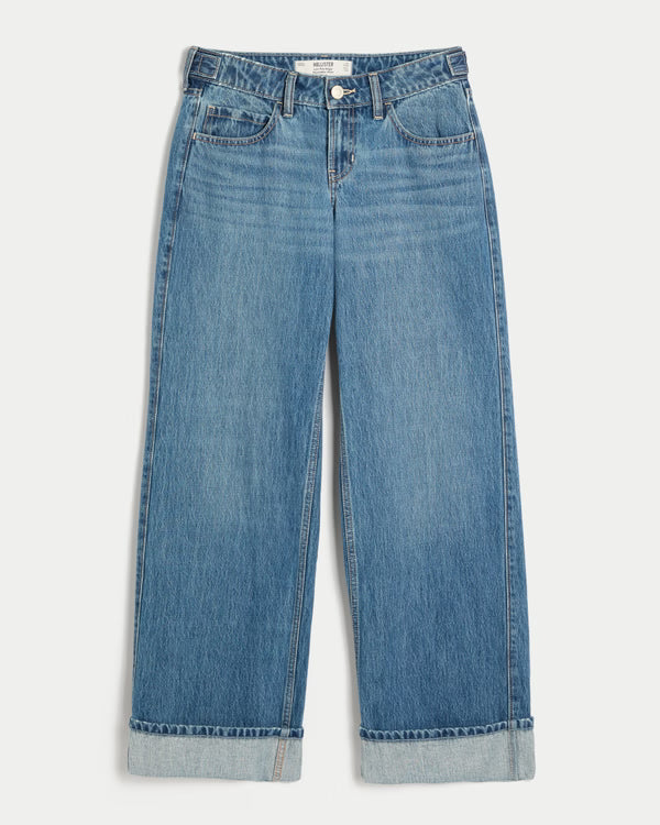 Hollister - Andi Adjustable Waist Low-Rise Baggy Jeans