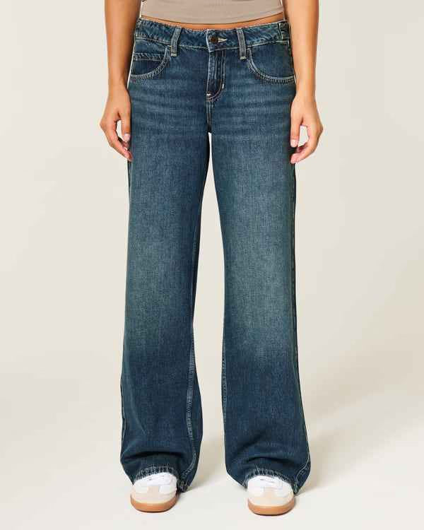 Hollister - Andi Adjustable Waist Low-Rise Baggy Jeans