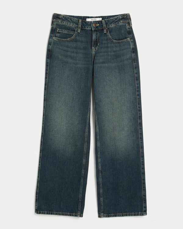 Hollister - Andi Adjustable Waist Low-Rise Baggy Jeans