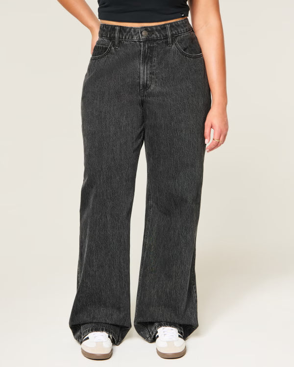 Hollister - Curvy High-Rise Baggy Jeans