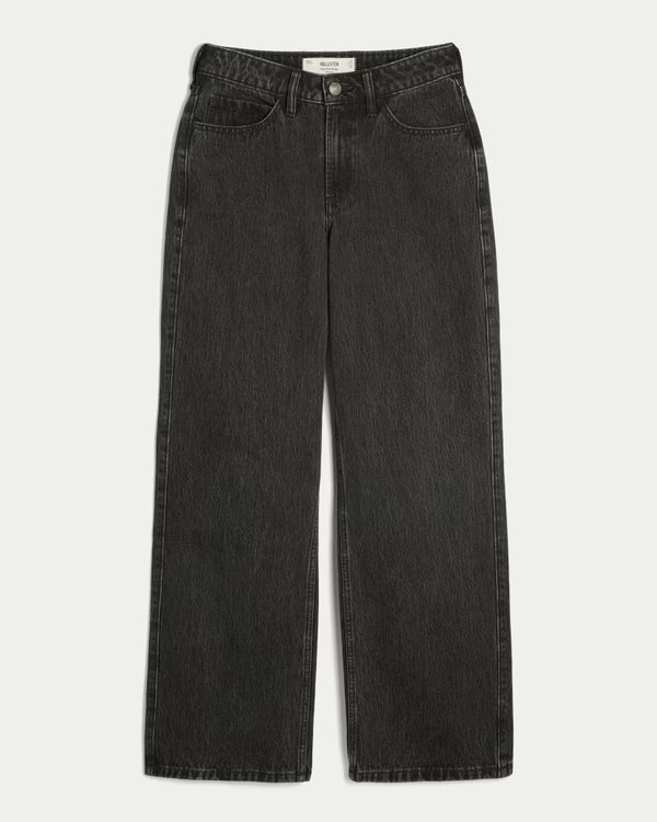 Hollister - Curvy High-Rise Baggy Jeans