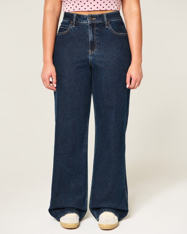 Hollister - Curvy High-Rise Baggy Jeans