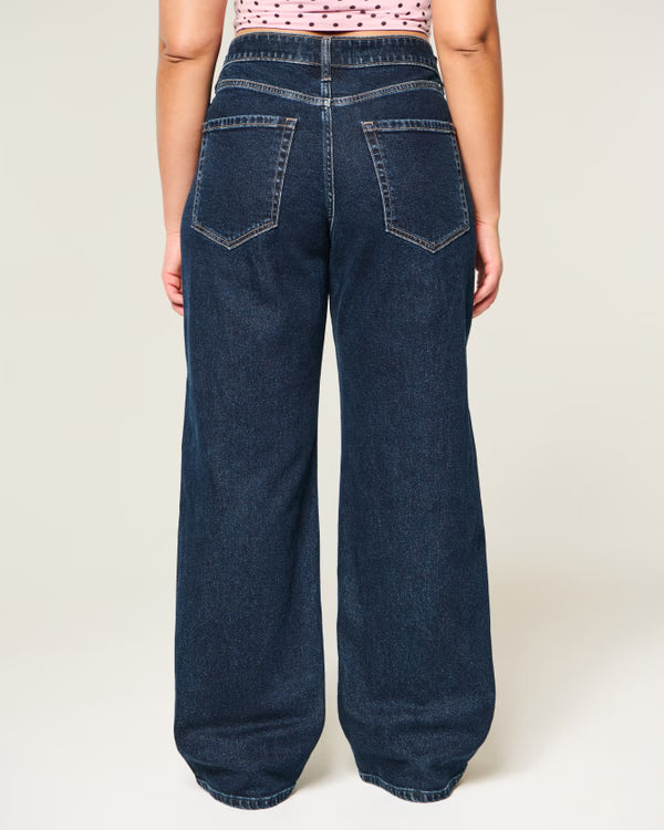 Hollister - Curvy High-Rise Baggy Jeans