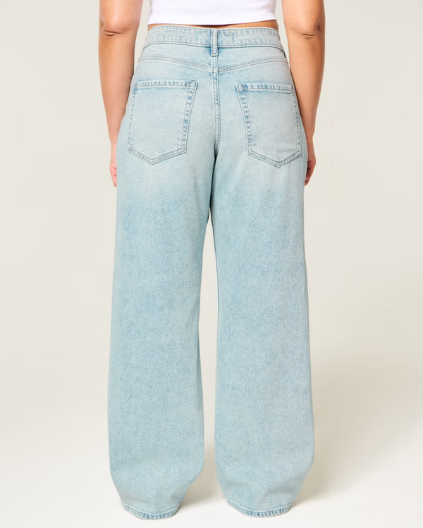 Hollister - Curvy High-Rise Baggy Jeans
