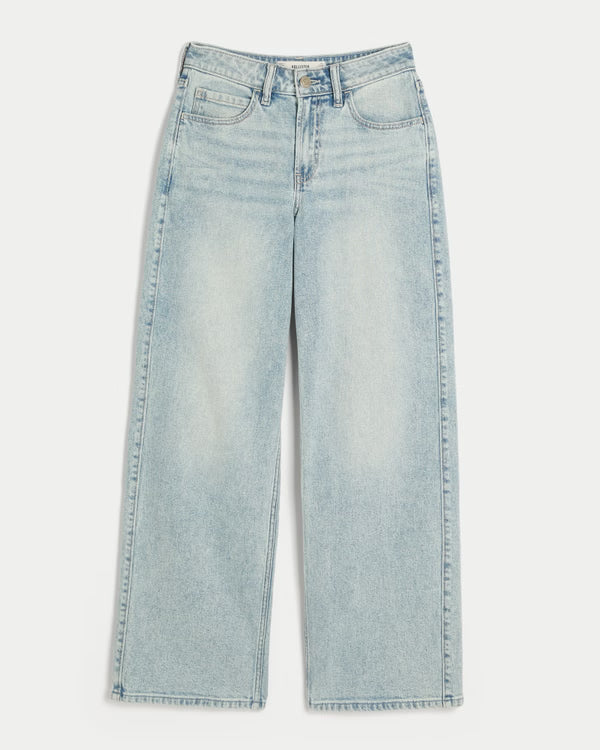 Hollister - Curvy High-Rise Baggy Jeans