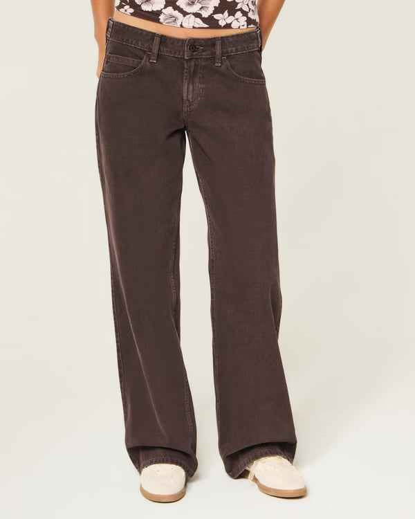 Hollister - Andi Adjustable Waist Low-Rise Baggy Jeans