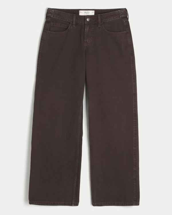Hollister - Andi Adjustable Waist Low-Rise Baggy Jeans