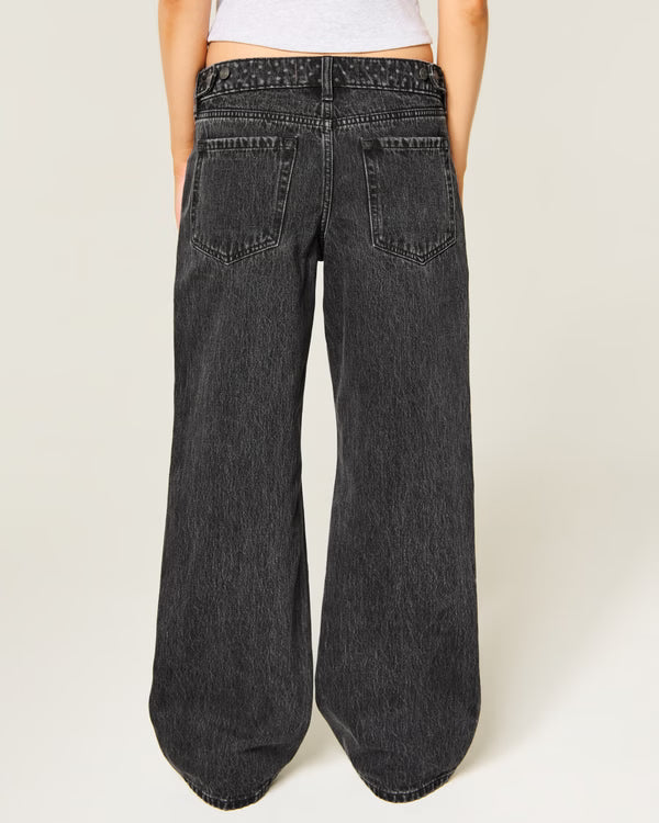 Hollister - Andi Adjustable Waist Low-Rise Baggy Jeans