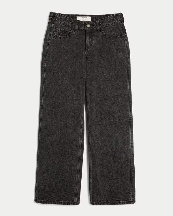 Hollister - Andi Adjustable Waist Low-Rise Baggy Jeans