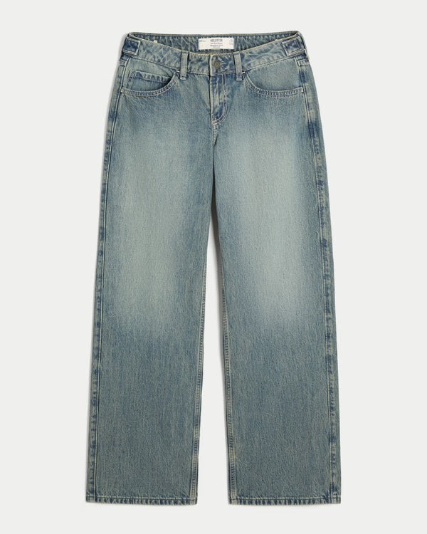 Hollister - Andi Adjustable Waist Low-Rise Baggy Jeans