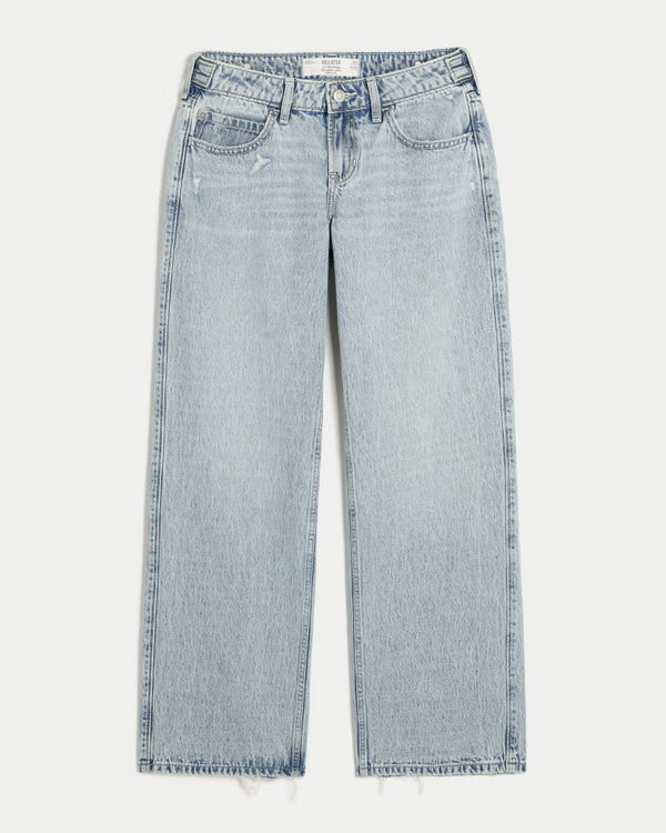 Hollister - Andi Adjustable Waist Low-Rise Baggy Jeans