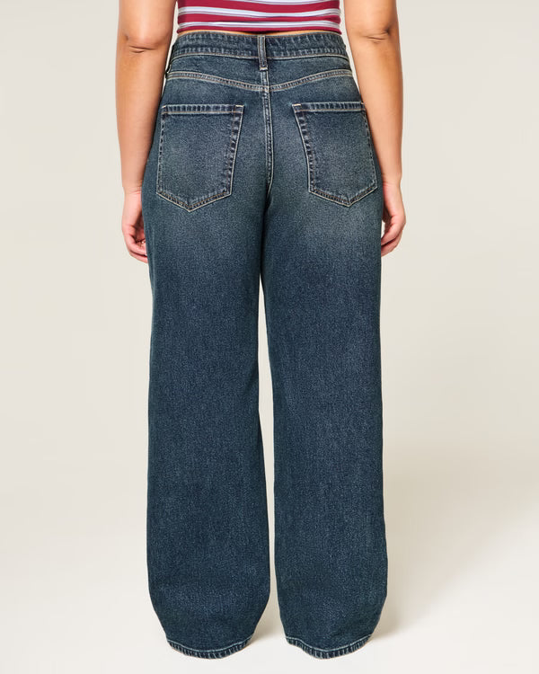 Hollister - Curvy High-Rise Baggy Jeans