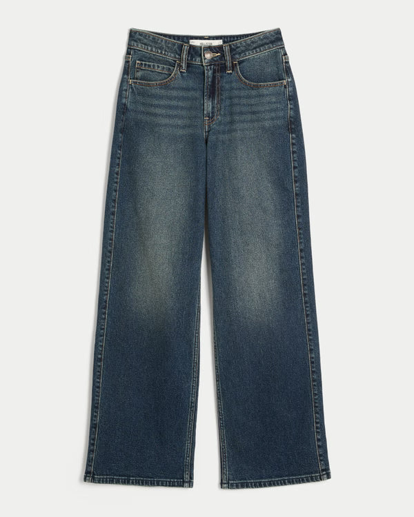 Hollister - Curvy High-Rise Baggy Jeans