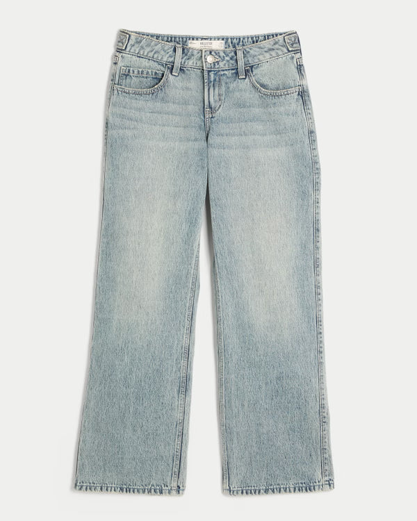 Hollister - Andi Adjustable Waist Low-Rise Baggy Jeans