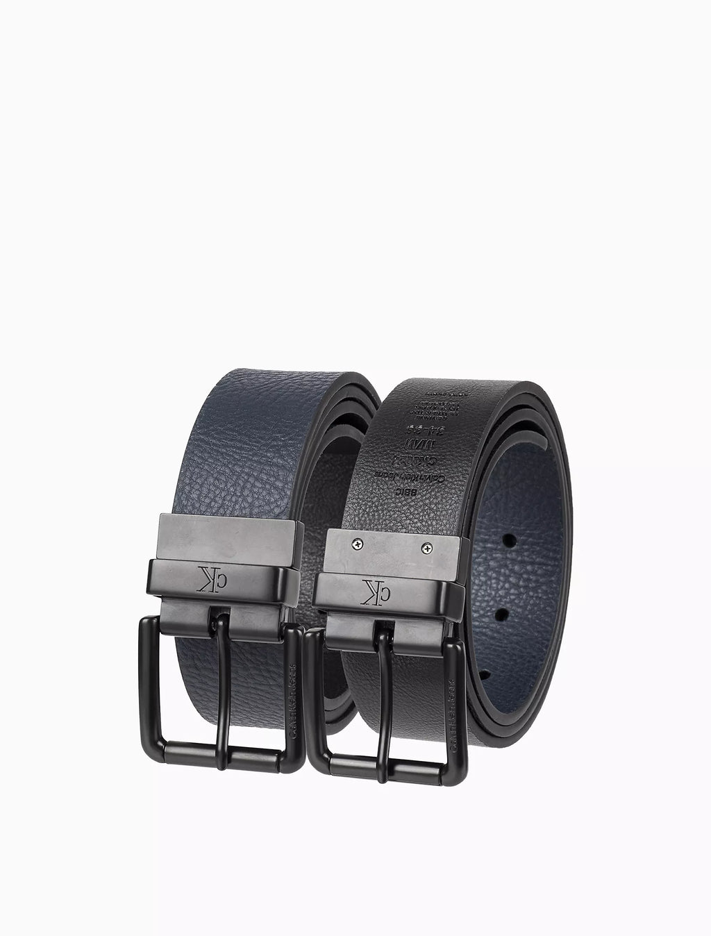Pebbled Leather Reversible Jean Belt